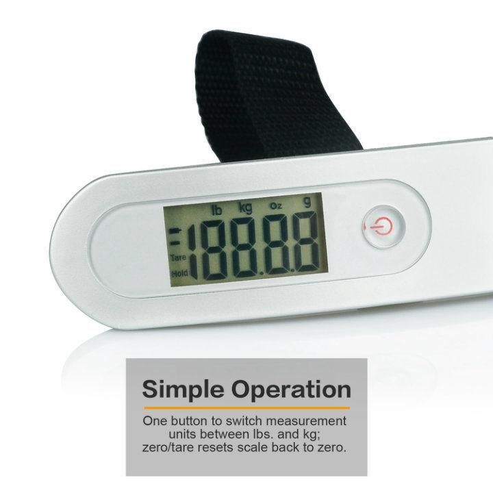 110 Lbs High Precision Digital Travel Hanging Scale with Hook