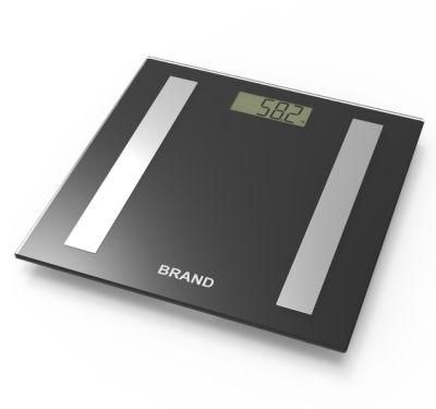 LCD Display Bluetooth Body Fat Scale with 6mm Tempered Glass
