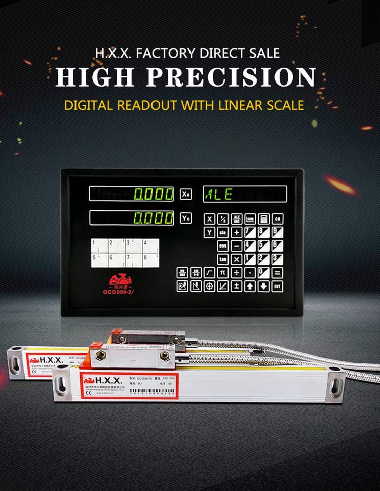 2 Axis 0.1um 5um 10um Dro Digital Readout with Linear Scale