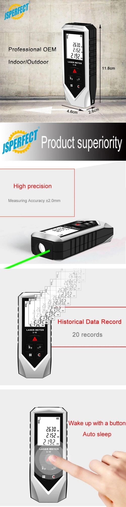 Professional Laser Range Finder 60m Distance Meter Prices