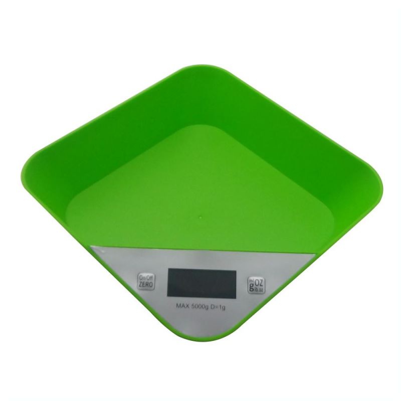 5kg Digital LCD Food Kitchen Weight Scale with Square Bowl