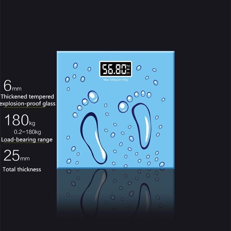 Tempered Electronic Scale Glass Panel for Body Weight Scale with Print