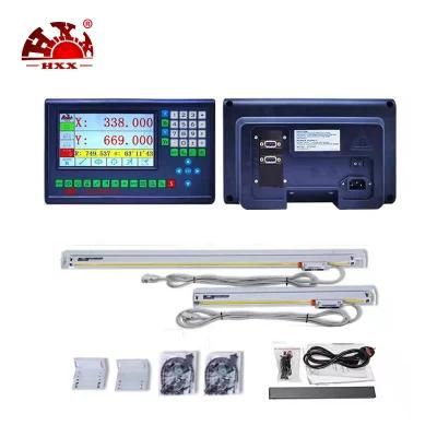Complete Set 2 Axis Digital Readout Dro with 3 Pieces 0-1000mm Glass Linear Scale