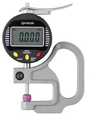 Precision Digital Thickness Gauge with Ceramic Spindle Tip