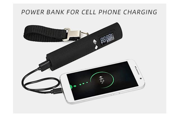 2019 Portable Digital Luggage Scale with Power Bank and Flashlight