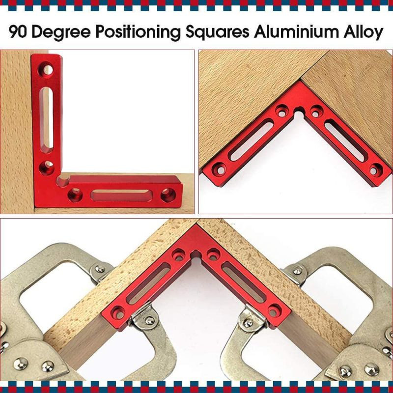 Carpenter′s Square Positioner Fixture Right Angle 90 Degree Positioning Triangle Ruler Block Right Angle Carpenter′s Combination Tool