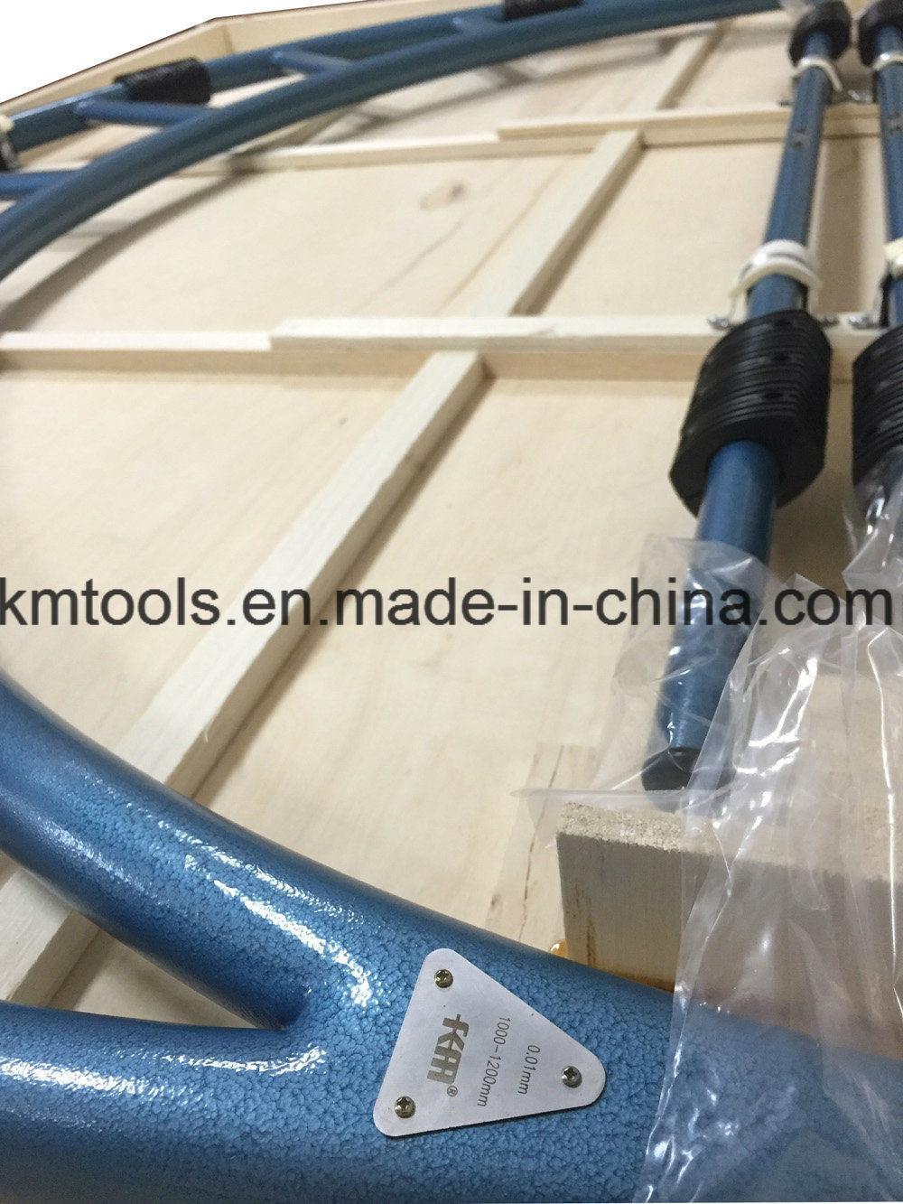 1000-1200mm Wide Range Outside Micrometer with Adjustable Anvils