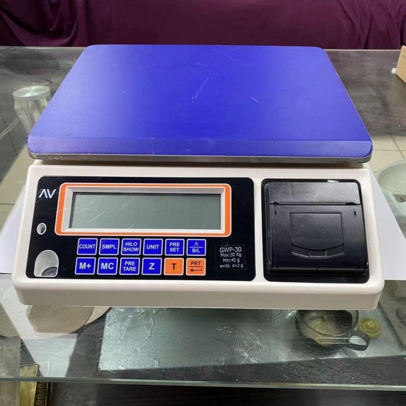 Digital Scales with Printer electronic Scales LCD/LED Screen Gwp