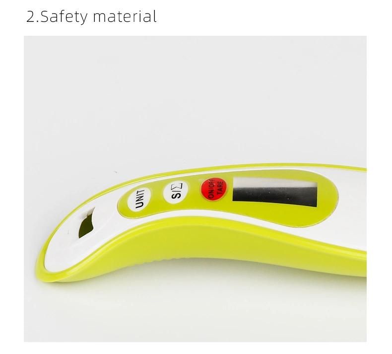 Electronic Food Scales Digital Kitchen Weighing Spoon Scale with Stainless Steel Scoop