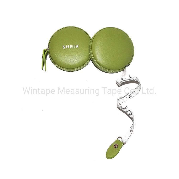 High Quality Colorful Mini artificial Leather Wrap Measuring Tape