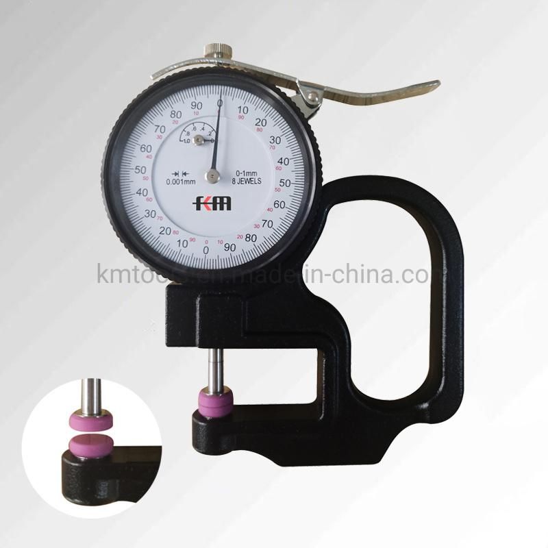 0-1mmx0.001mm Thickness Dial Gauge with 30mm Measuring Depth