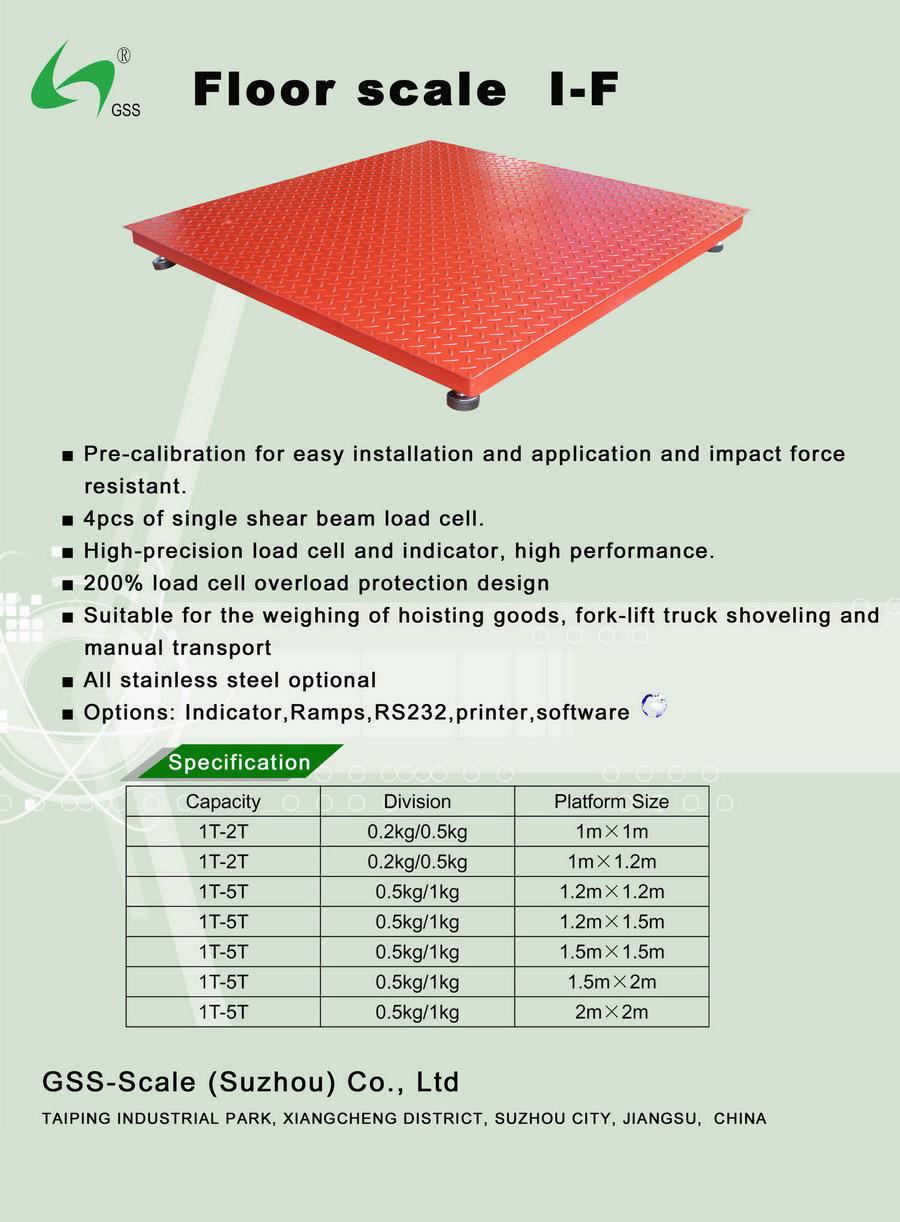 Carbon Steel Floor Scale for Industrial Application