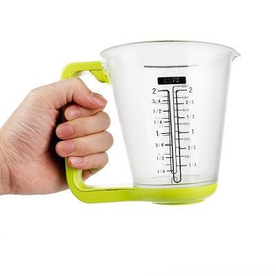 Kitchen Plastic Measuring Cup Digital Measuring Cup for Cooking