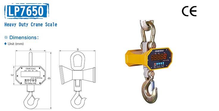 Ocs Digital Heavy Duty Crane Testing Haning Scale