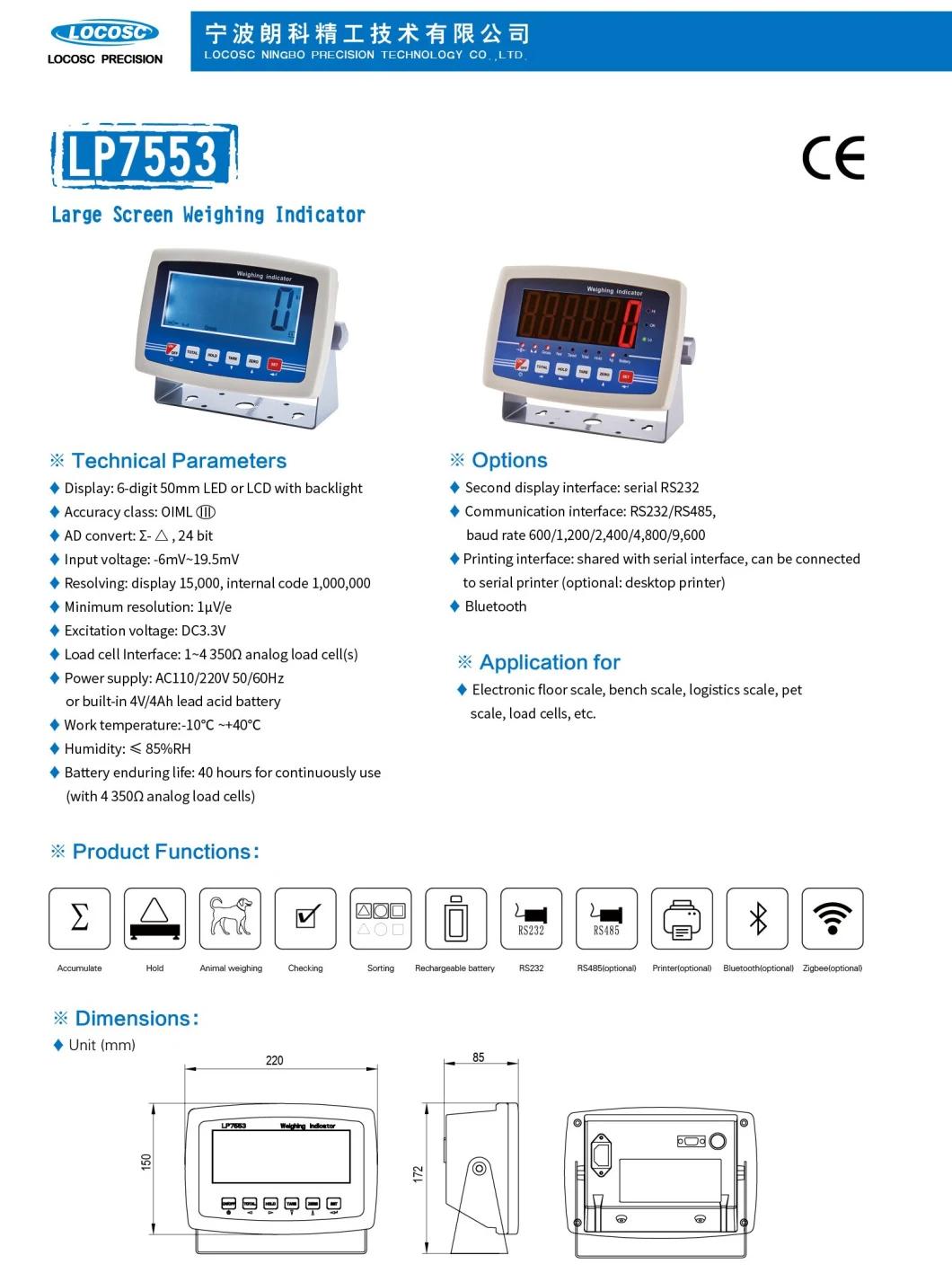 LCD Large Screen Weighing Indicator with OIML Approval