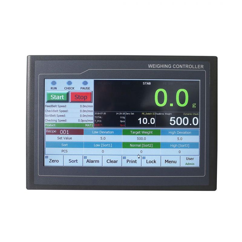 Supmeter Automatic Check Weigher Controller for Food Industry, Online Weight Checker Indicator with Rejector