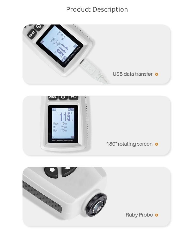 Ec-770 Automotive Paint Detector Dry Film Thickness Meter