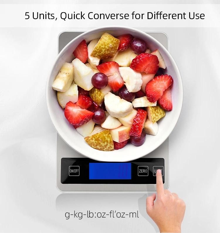 Amazon Top Seller LCD Rechargeable Digital Kitchen Scale