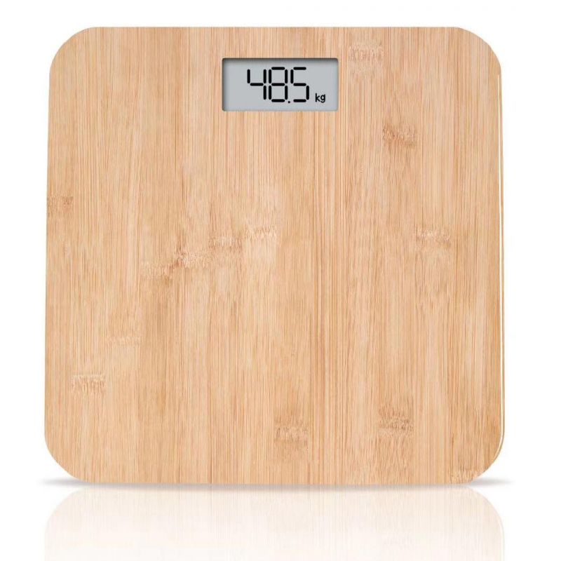 Eco-Friendly High Accuracy 180kg Smart Personal Electronic Digital Body Bamboo Bathroom Weight Scale