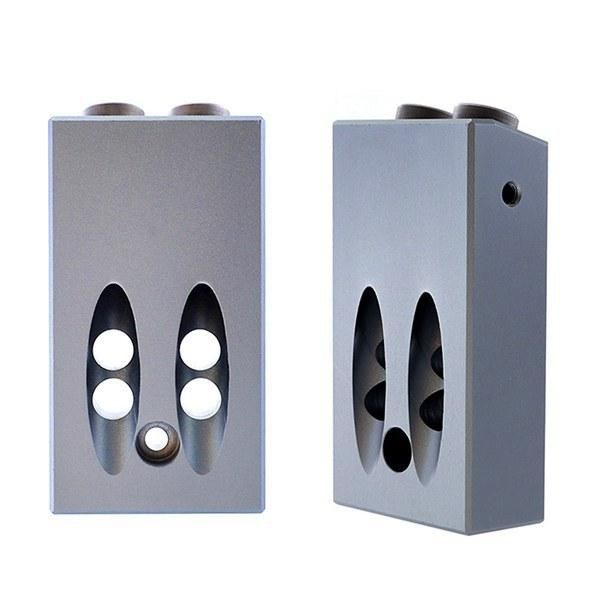 Carpenter′s Hole Positioner 15-Degree Angle Hole Opener Aluminum Alloy 9.5 mm Carpenter′s Hole Puncher 15-Degree Angle Positioner