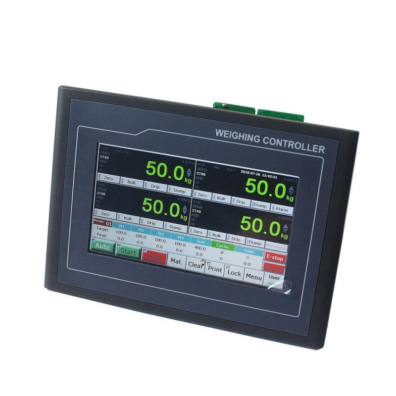 Supmeter 4-Scales Batch Mix Plant Weight Indicator, Concrete Batching Plant Weighing Controller Bst106-M10[Fb]