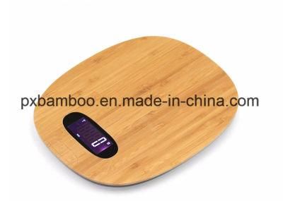 Mainstays Digital Bamboo Kitchen Scale and Bamboo Bathroom Scales Electric Balance