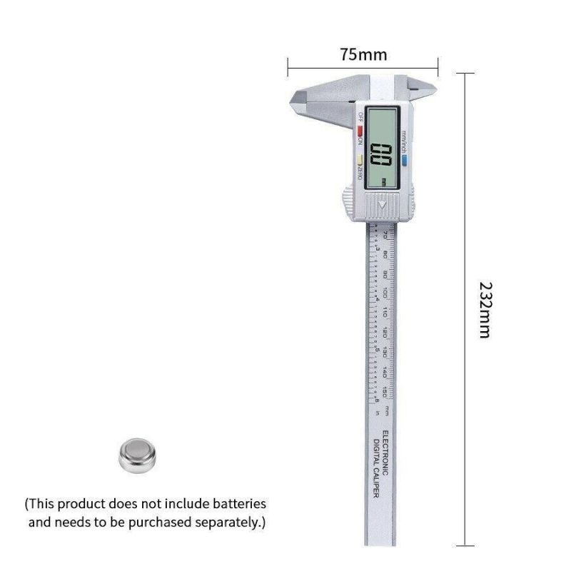 Digital Caliper Vernier Micrometer Electronic Ruler Gauge Meter 150mm 6inch New