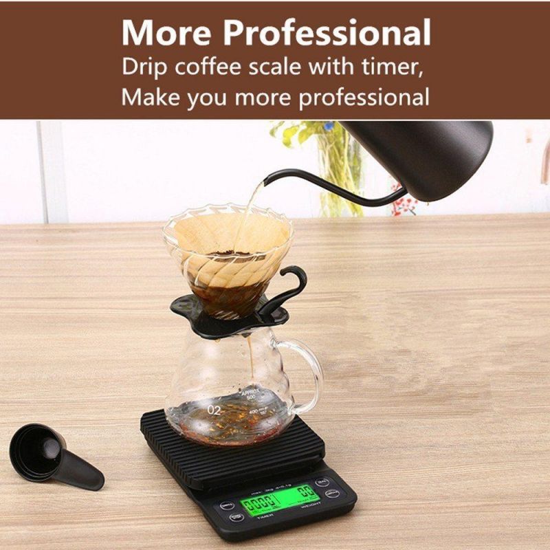 Multifunction New Timer Function Electronic Coffee Scale Foldable Kitchen Scale