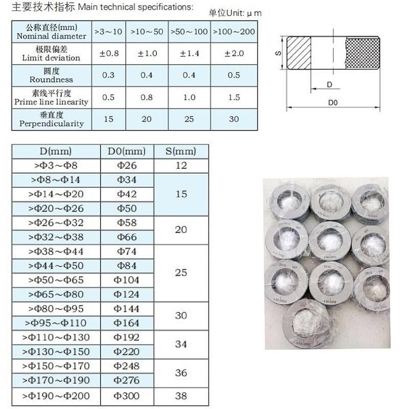 Go Nogo Plug Gauge 19.7+-0.025mm Customized Plug Gauge