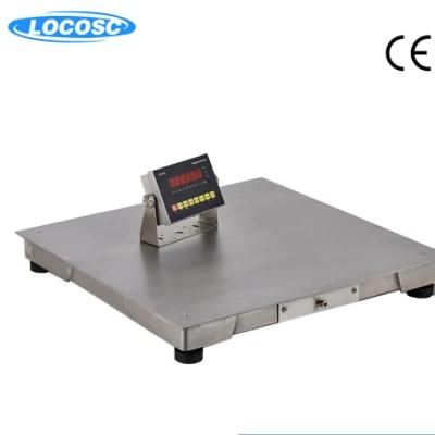 1ton 5ton 10ton Stainless Steel 6 Digits RS232 Weighing Floor Tcs Electronic Platform Scale