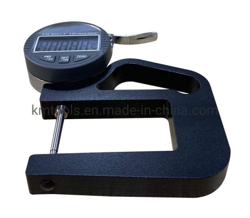 Customized 0-25.4mm/0-1′ ′ Digital Thickness Gauge with 0.001mm/0.00005′ ′ Resolution