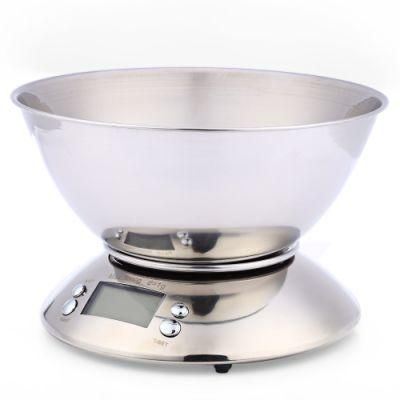 5kg Portable Electronic Digital Stainless Bowl Food Kitchen Scale