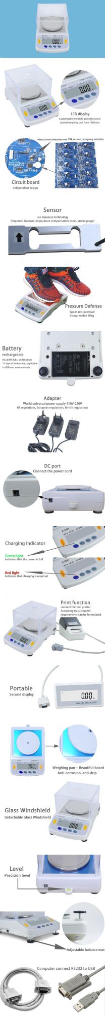 500g 1000g Precision Weighing Balance for Jewellery