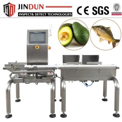 High Accuracy Food Industrial Conveyor Belt Auto Weight Checker Checkweigher Machine