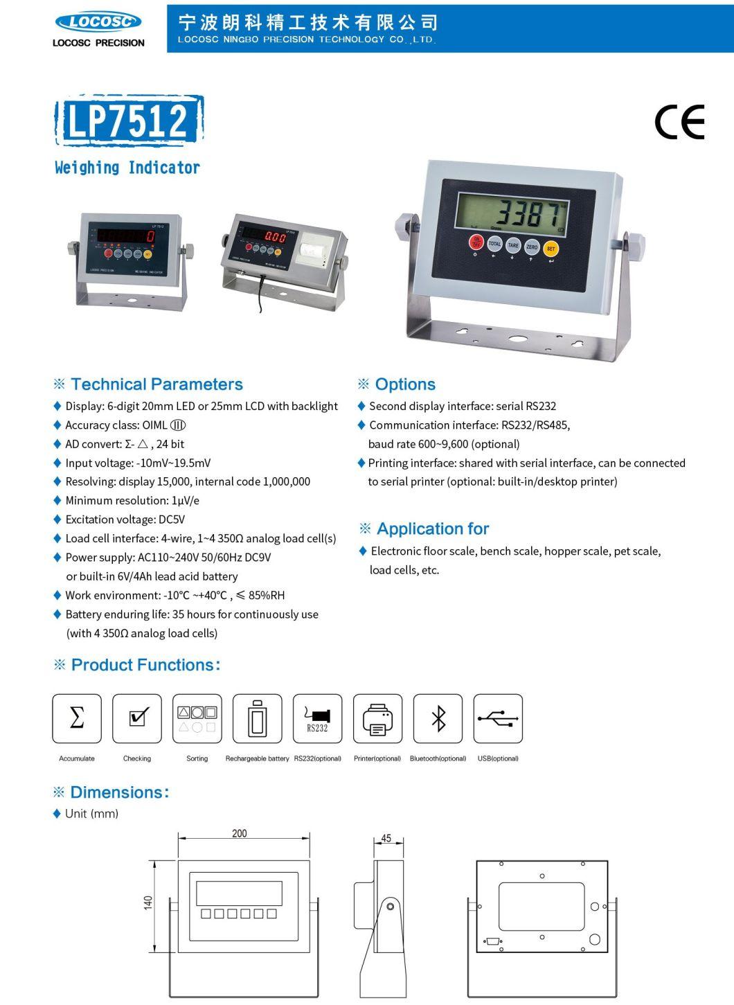 LED LCD Digital Weighing Indicator with OIML Approval