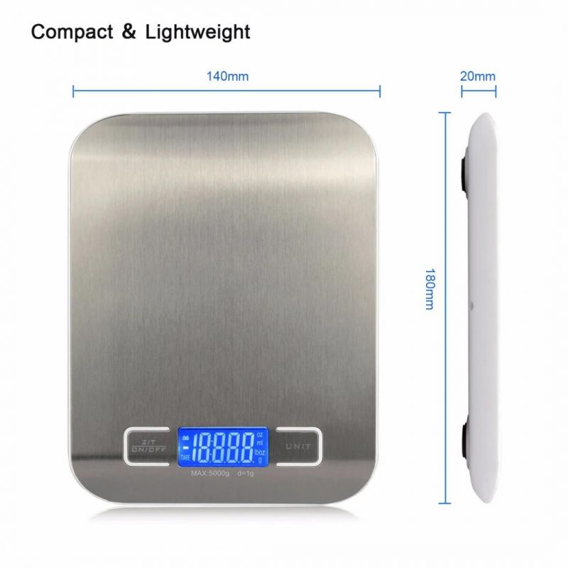 Waterproof Digital Multifunction Electric Kitchen Scale