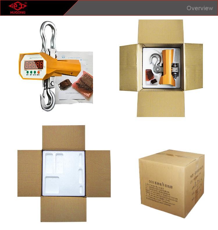 40 3000 Kg 5t Hanging Hook Crane Weighing Scale Digital