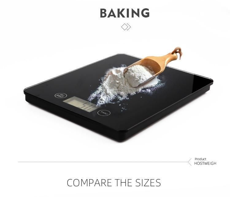 Touch Button Electronic Household Glass Kitchen Scale Bakery Food Scale