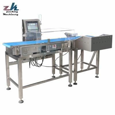 Over and Less Weight Checking Checkweigher with Rejection