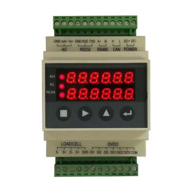 Supmeter Mini Weighing Indicator Controller for Guide Rail with Weight Transmitting Display Function Bst106-M60s (L)