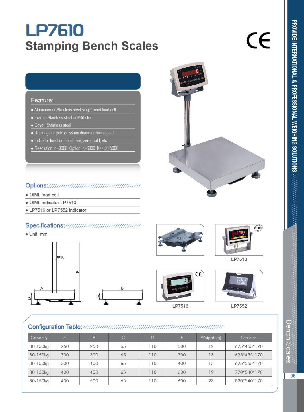 Mobile Belt Wheel Electronic Platform Scale (LP7610)