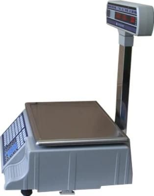 30kg 15kg Weghing Scales with Barcode label Print Supermarket WiFi Label Printing Barcode