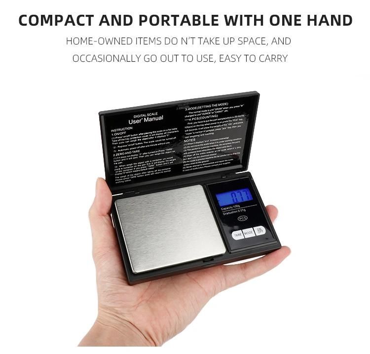 Factory Wholesale Portable Electronic Pocket Scales Digital Jewelry Weighing Scale
