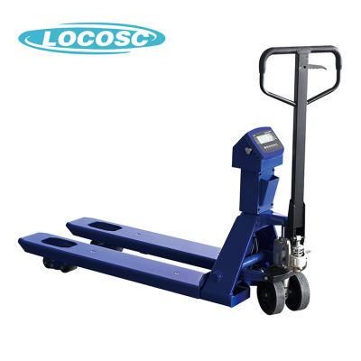 European American Size 1t 2t Durable Weighing Manual Lift Hand Pallet Truck Scale, Pallet Scale
