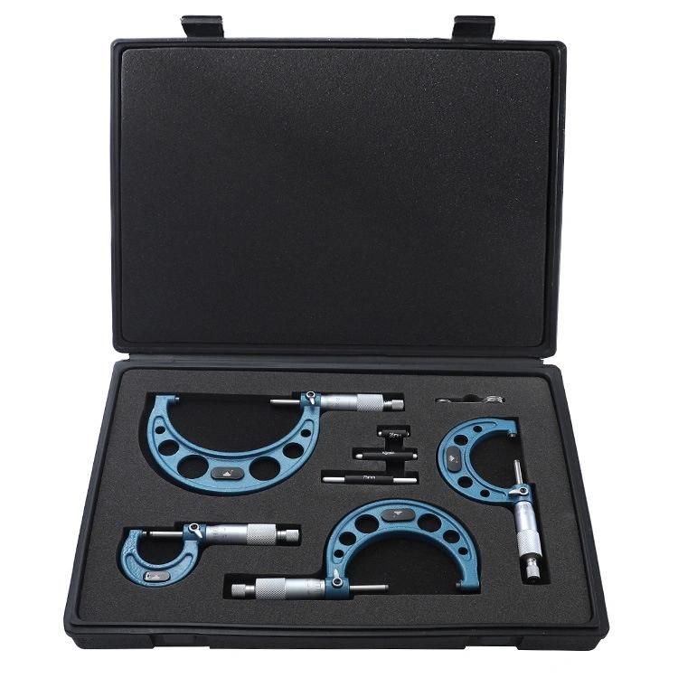 Outer Diameter Micrometer 0-100mm Centicard Screw Micrometer Caliper Set