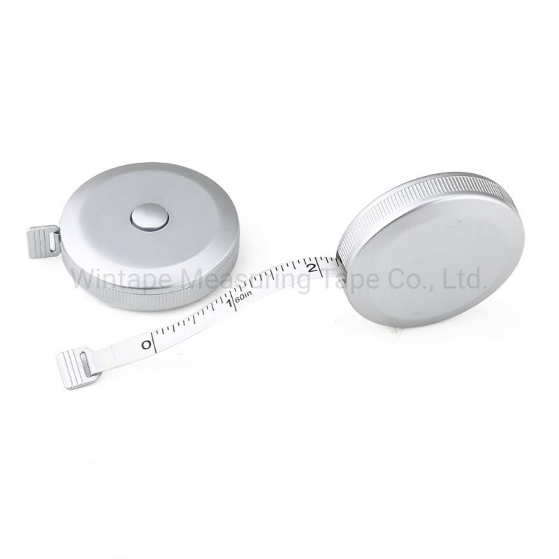 1.5m Silver Color Round Shape Tape Measure