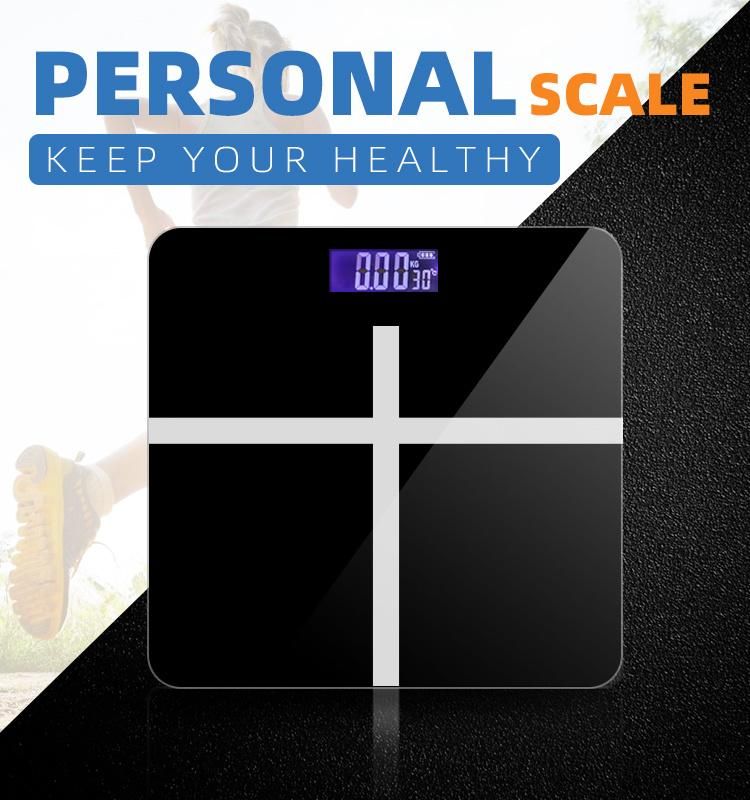 Amazon Glass Black Body Fat Weighing Scale 180kg