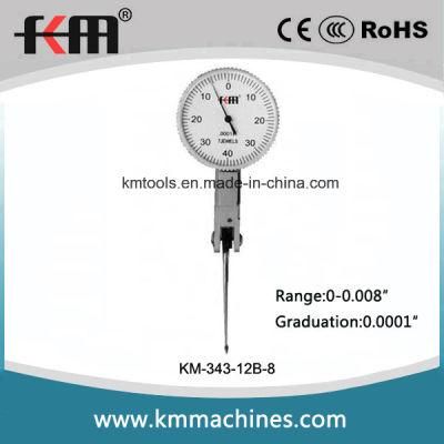 0-0.008&prime;&prime; Inch Micron Dial Test Indicator with Long Contact Point