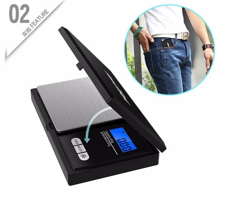 Portable CE 0.001g Mini Gold Jewelry Digital Pocket Scale China Manufacturers (BRS-PS01)