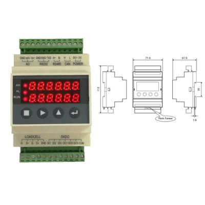 Supmeter Guide Rail Digital Weighing Control Module with RS232 and RS485